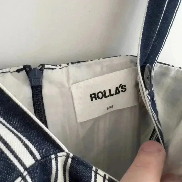 944 Rolla's Striped Jumpsuit Size XS Color Blue White - Picture 4 of 5